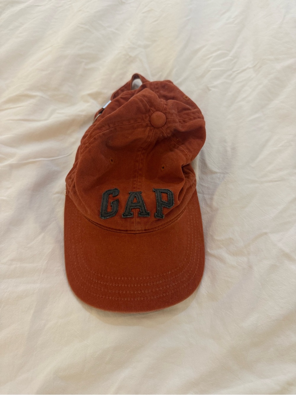 Vintage GAP Rust Orange Logo Baseball Cap